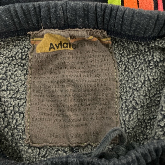 Aviator Nation Five Stripe Navy Neon Lightning Bolt Two Piece Set - Picture 4 of 5